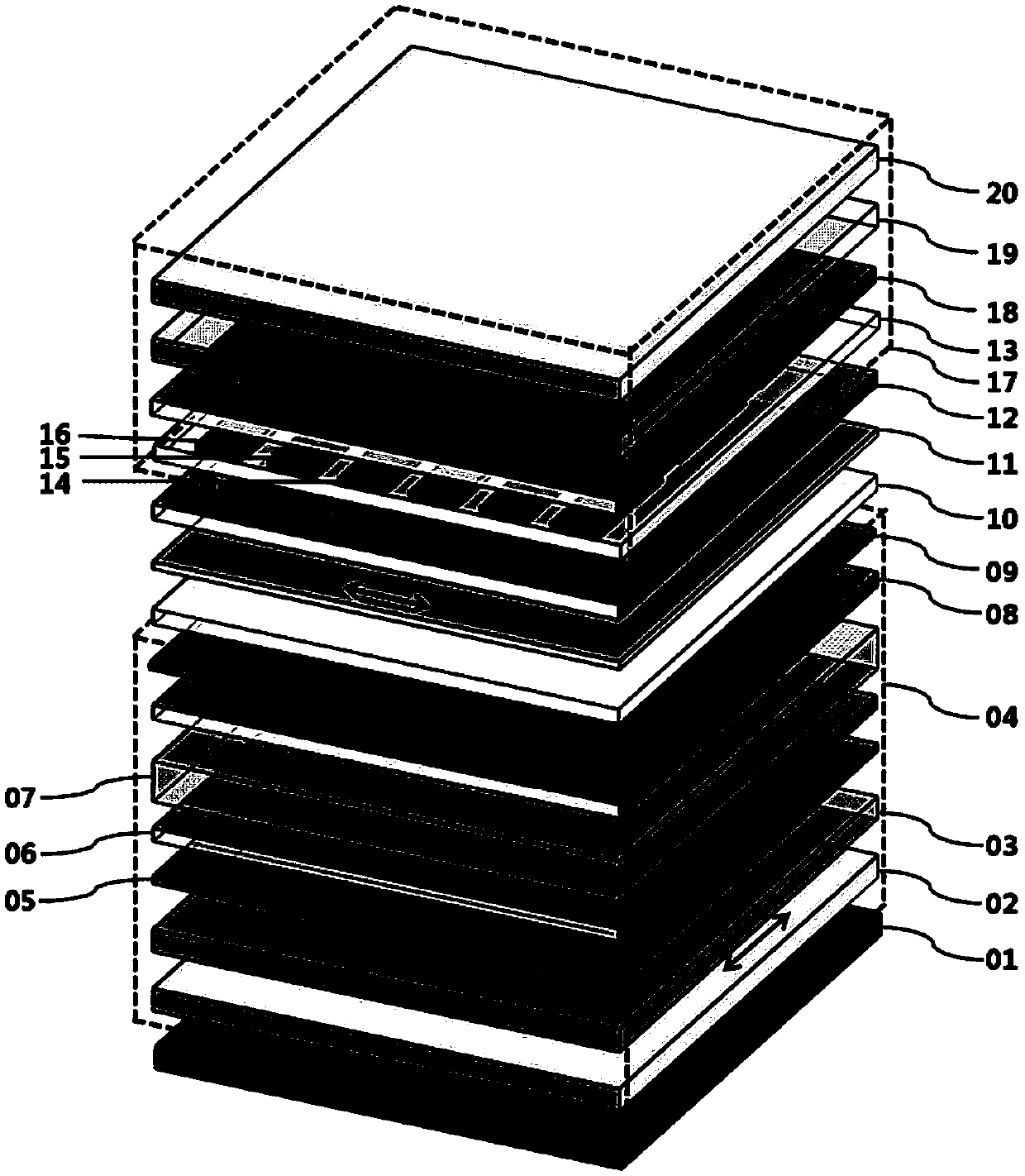 Quantum dot-based polarization built-in color liquid crystal display and manufacturing method thereof