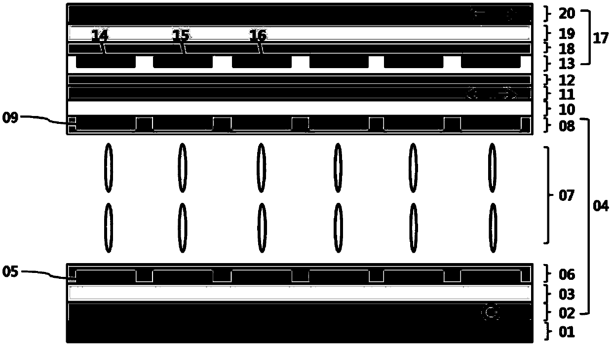 Quantum dot-based polarization built-in color liquid crystal display and manufacturing method thereof