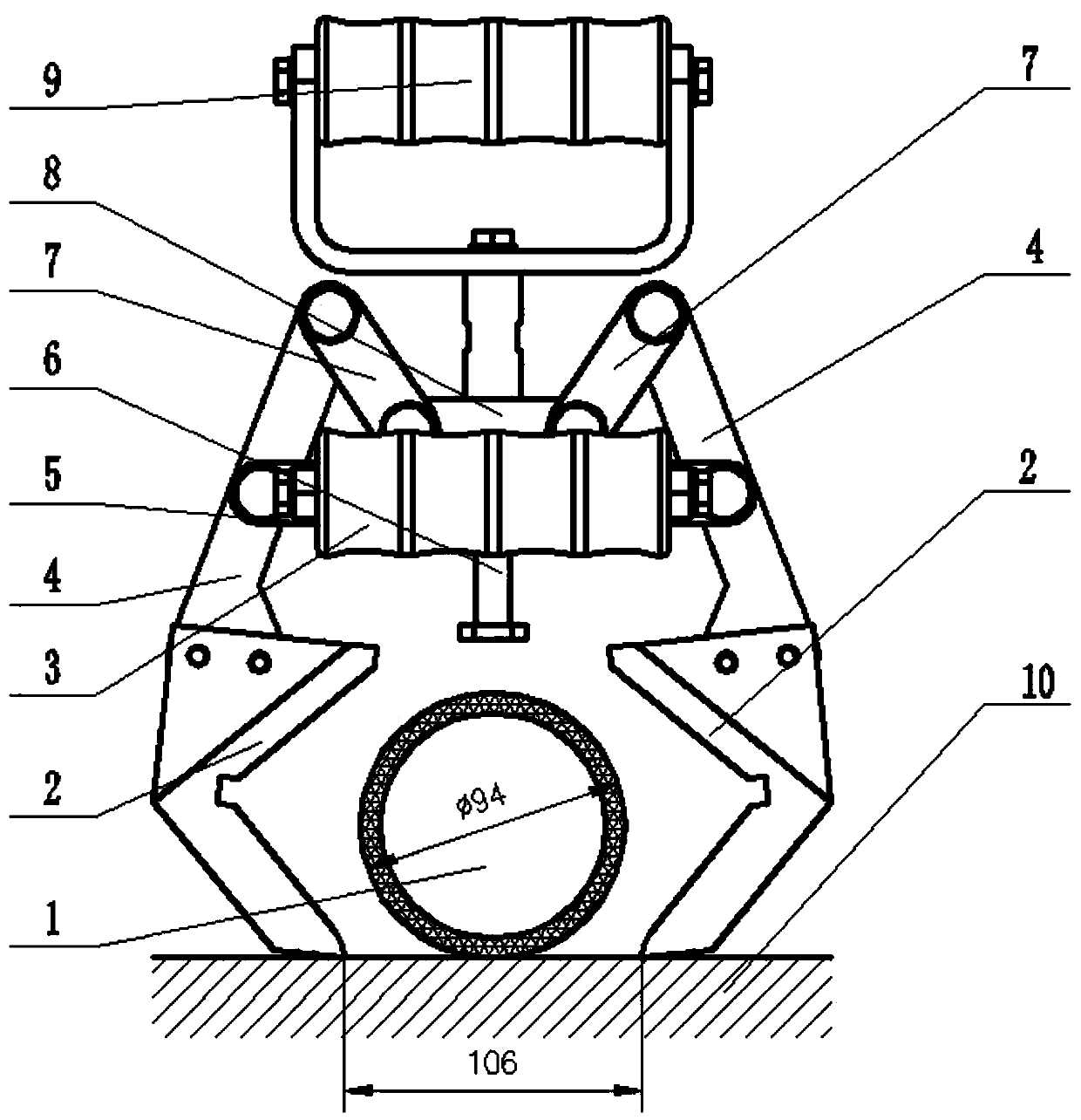 A pulling tool for a high-pressure fire hose