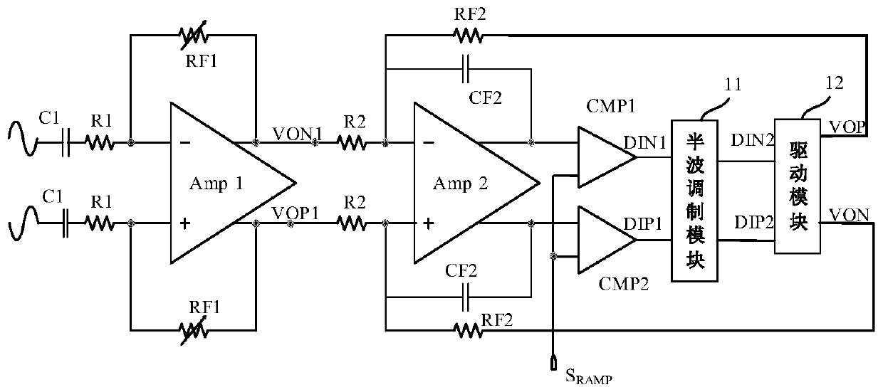 Audio modulation circuit and electronic equipment