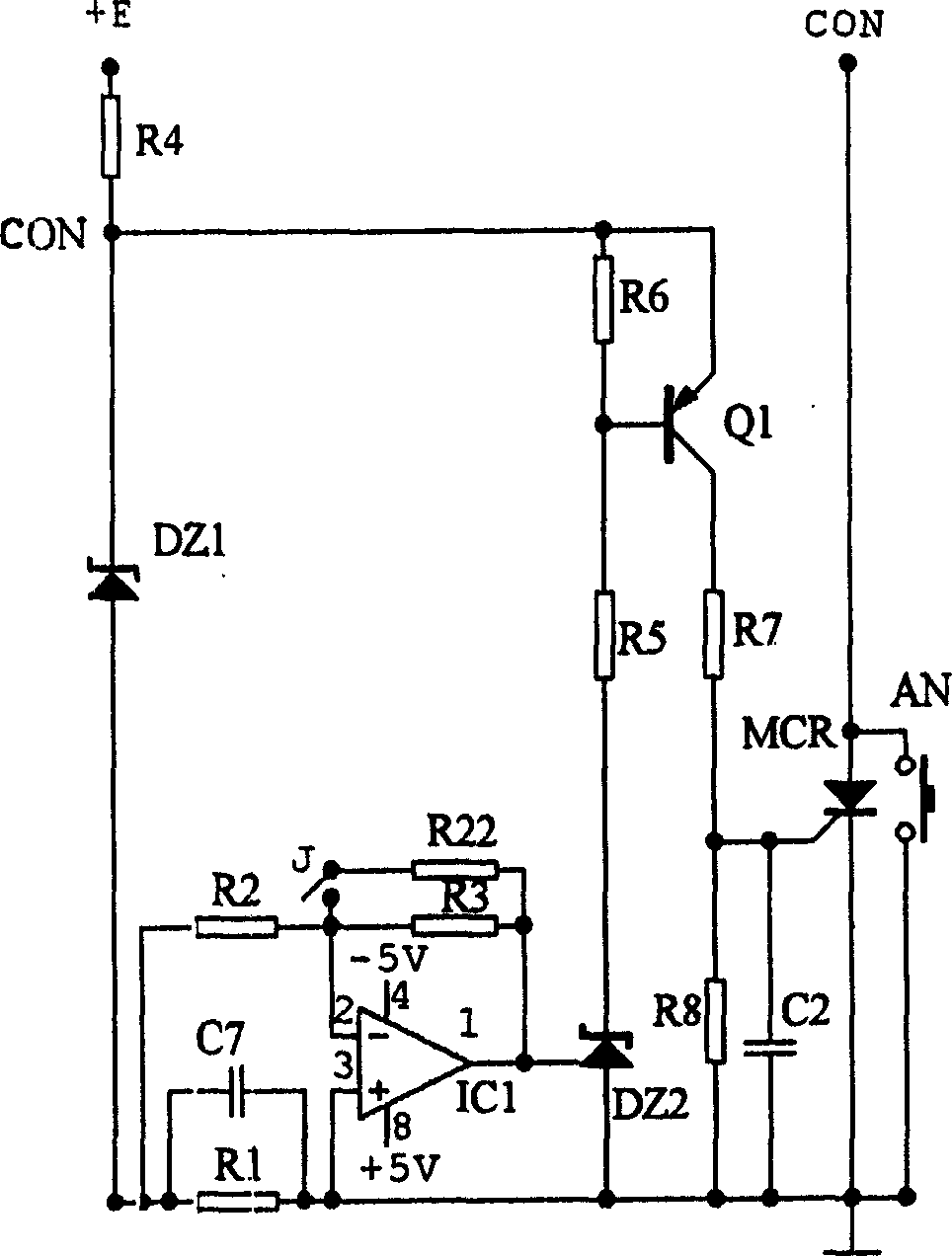 DC power amplifier for interference simulator of vehicle electronic apparatus