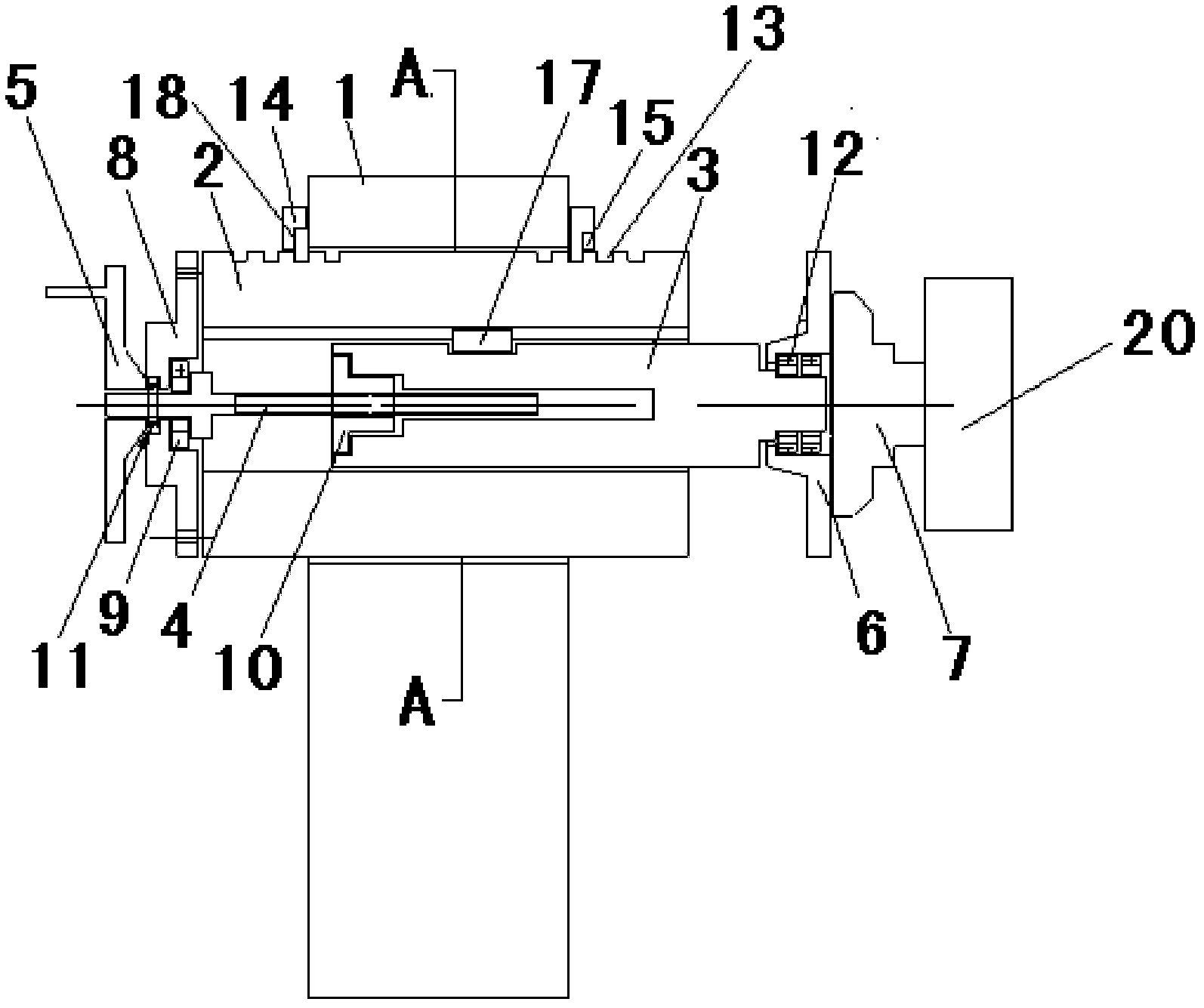 Paying-off device of plastic extruding machine