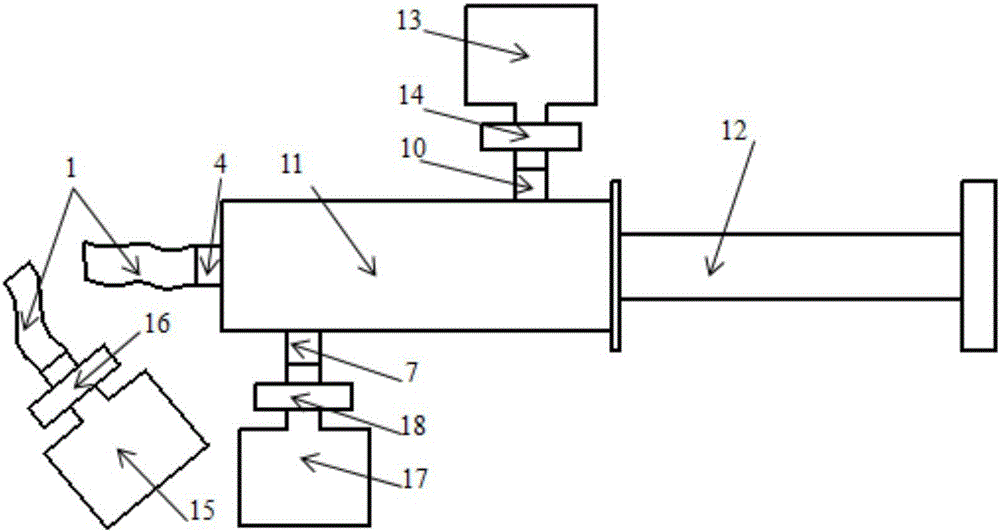 Negative pressure flusher