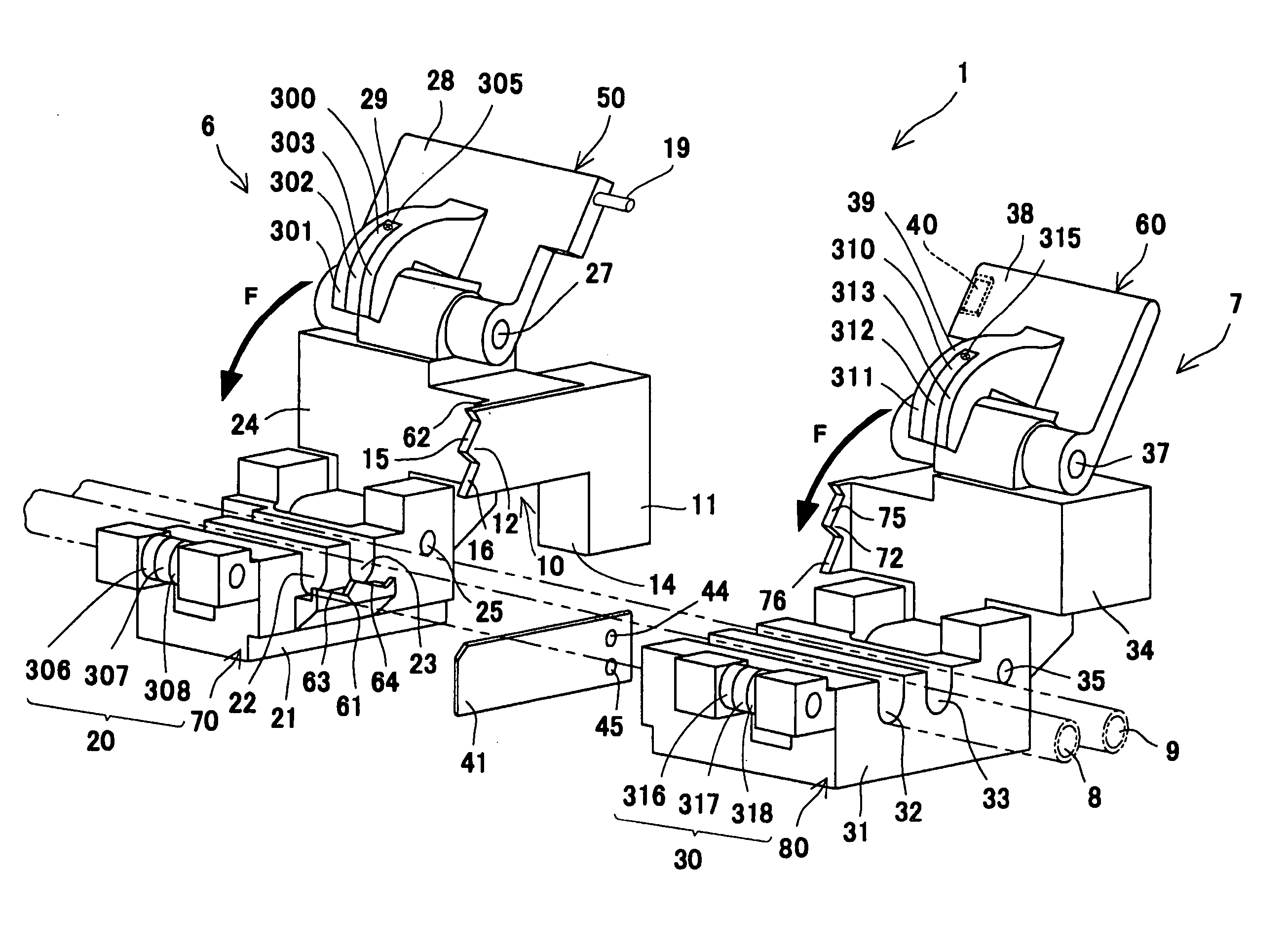 Tube clamp device and tube connection device