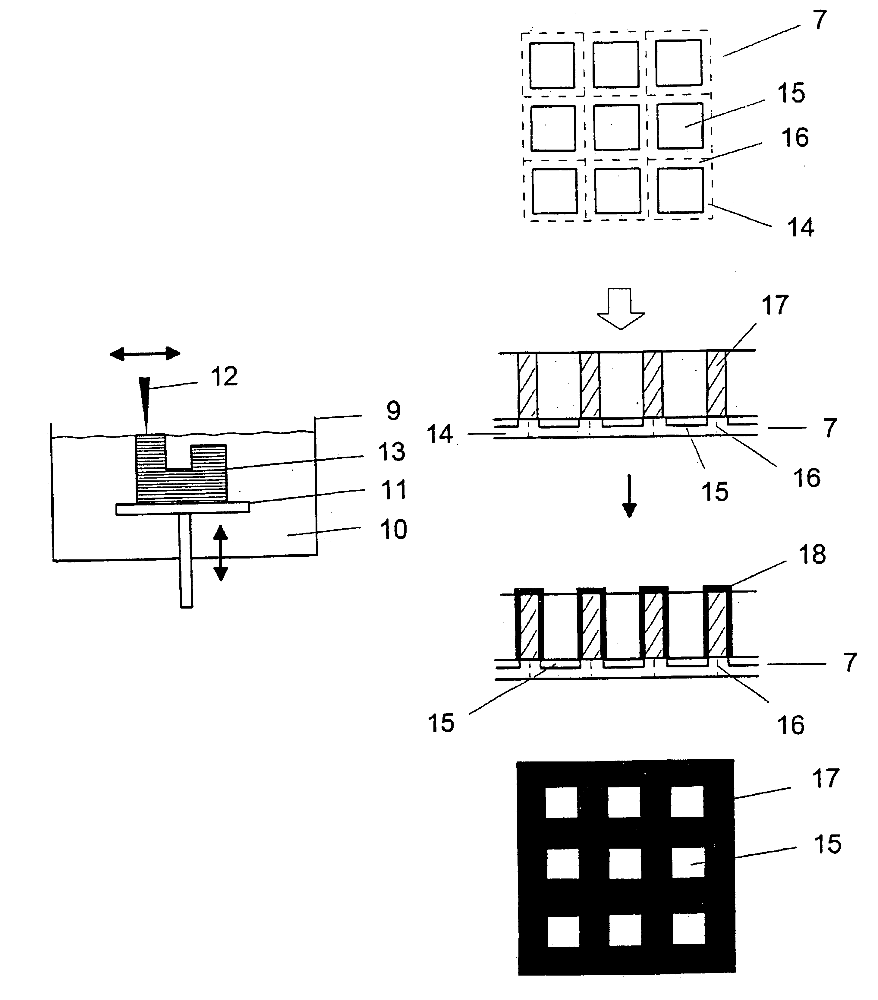 X-ray detector with an applied stray radiation grid, and method for applying a stray radiation grid to an X-ray detector