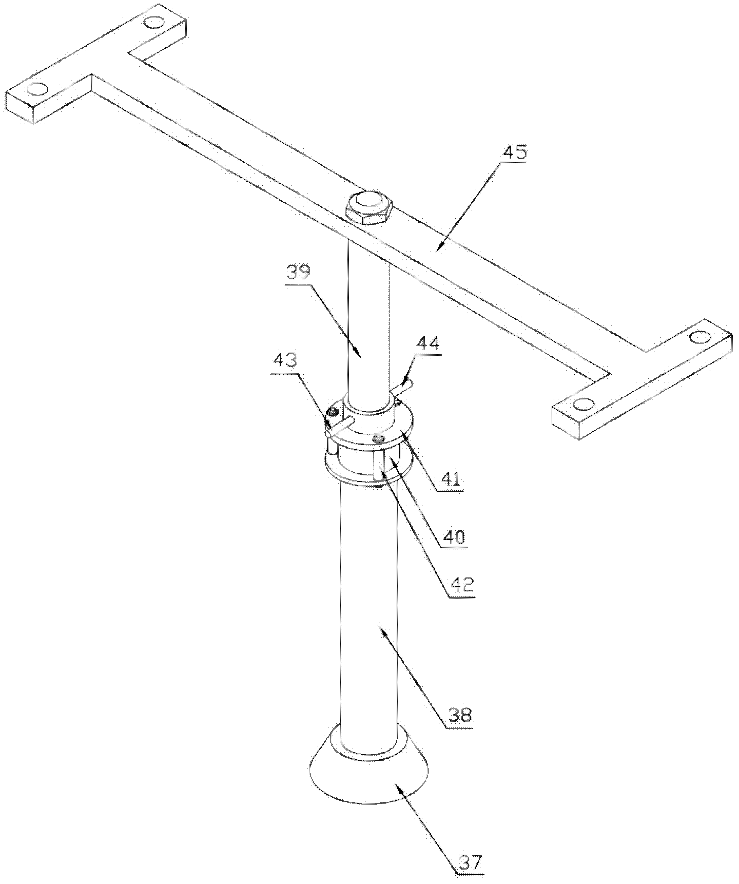 Single leg experimental platform for multi-foot walking robot