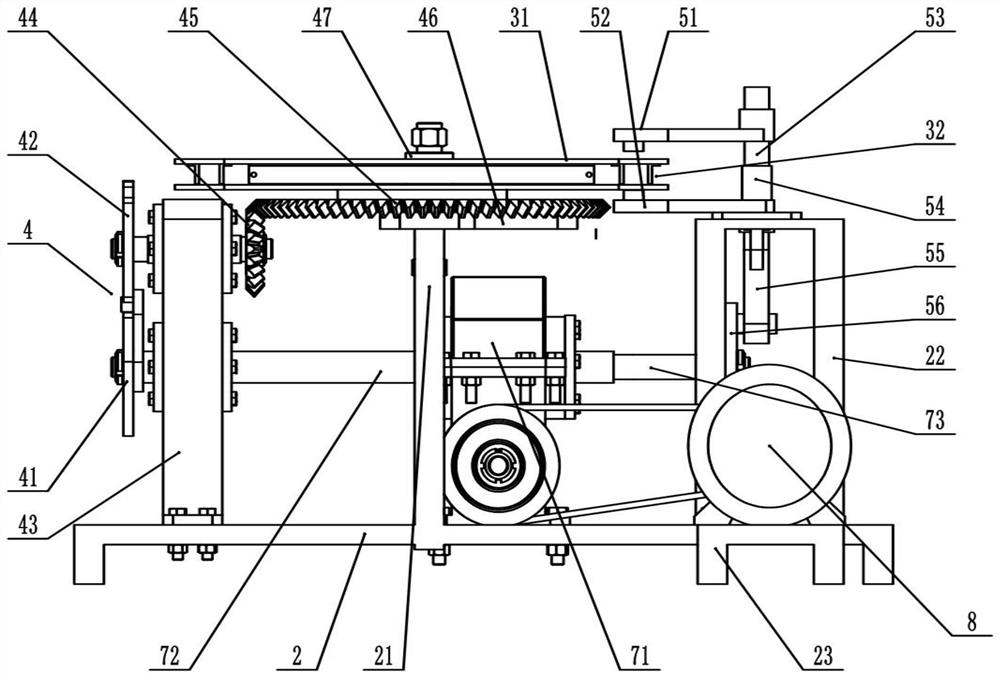 A pistachio opening device based on vibrating plate feeding