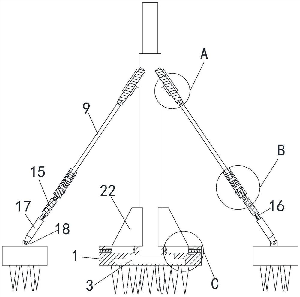 Intelligent street lamp pole with good stability