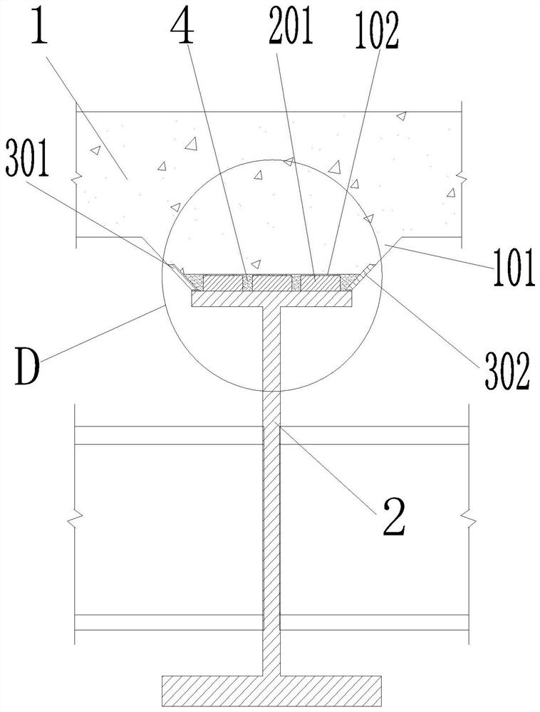 Full-assembly type SBSG shear connection steel-concrete composite beam