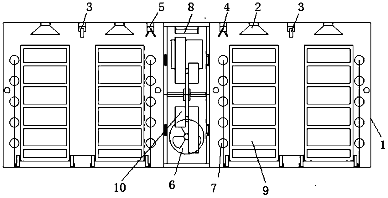 A kind of device and brooding method for early box brooding