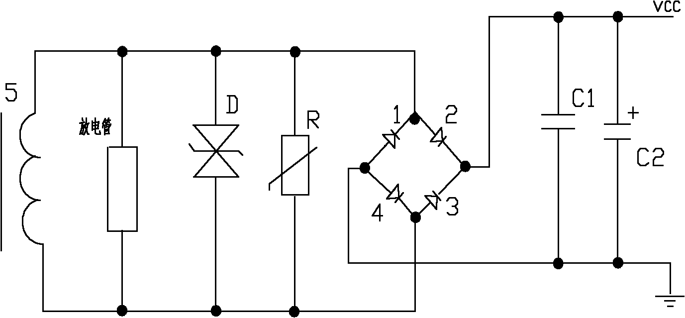 High-voltage side mutual inductance energy-acquiring device of high-voltage power transmission line