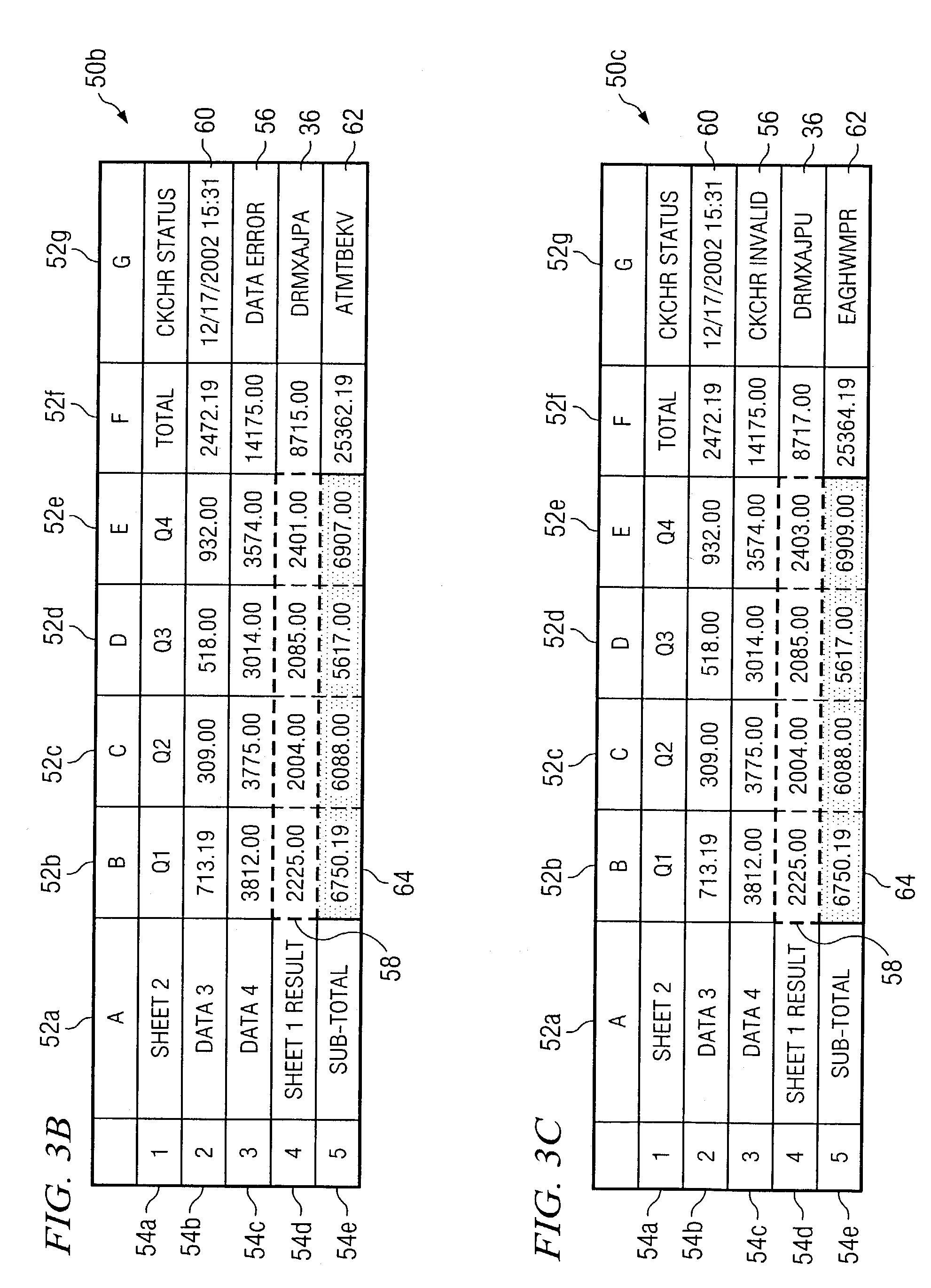 Validating one or more data blocks in a computer-implemented document derived from another computer-implemented document