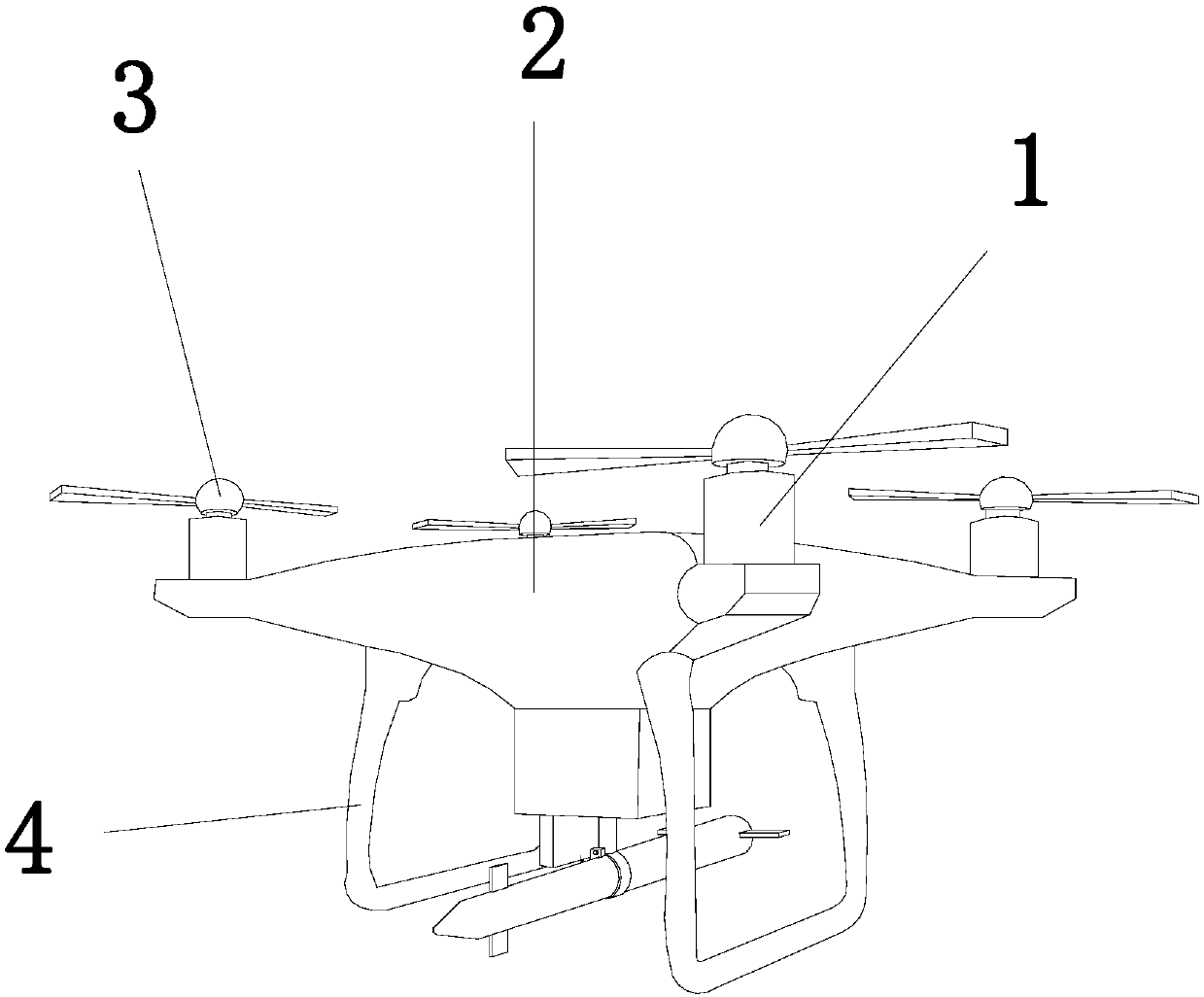 Unmanned aerial vehicle high-rise fire extinguishing flying bomb