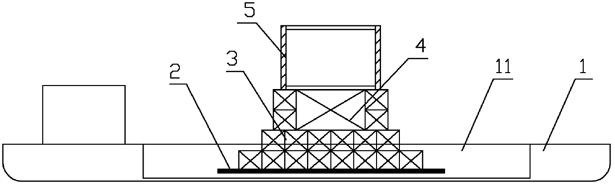 Floating bridge removing method