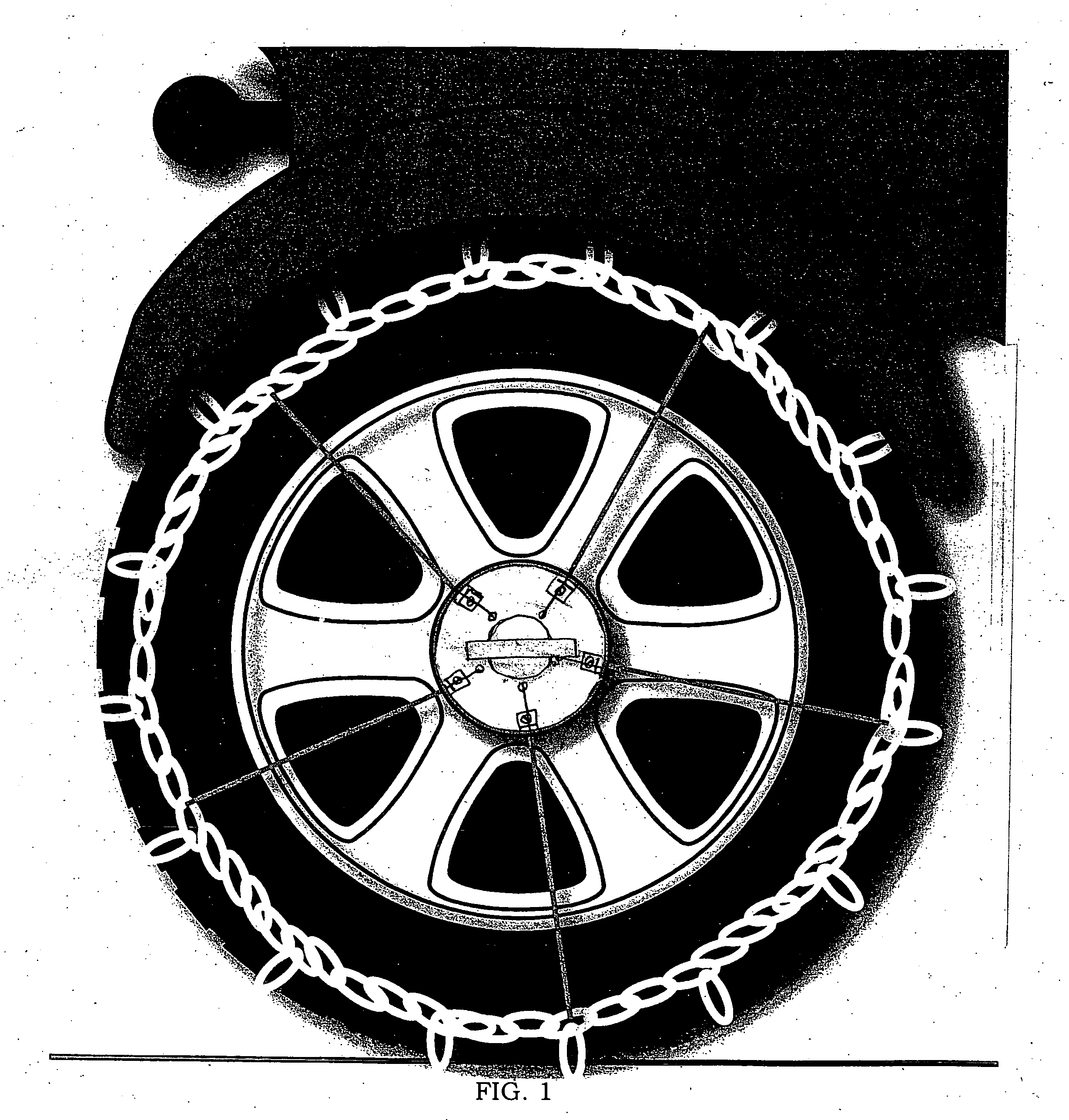 Tire chain tightening apparatus