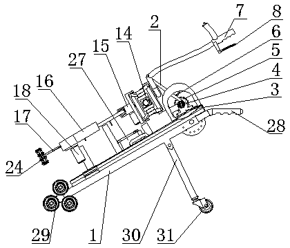 Vibrating jujube picking device