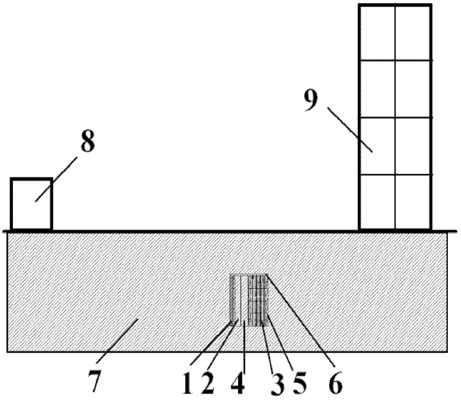 Composite multi-frequency-band vibration isolation trench for building