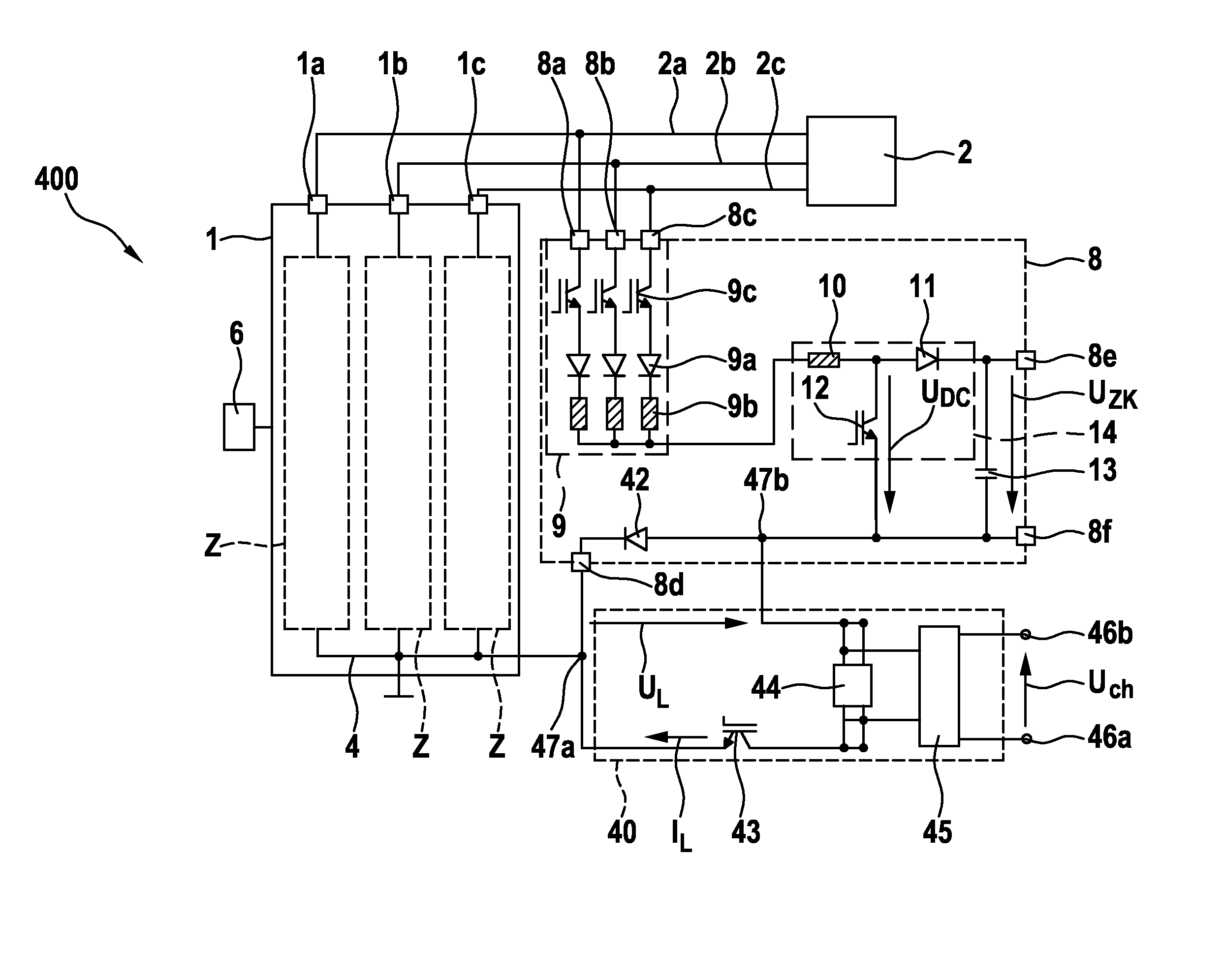 Charging circuit for an energy storage device and method for charging an energy storage device