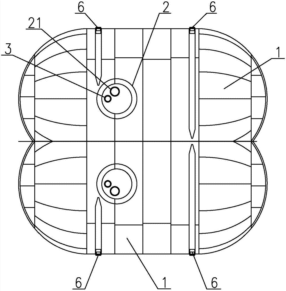 C-shaped independent liquid tank in liquefied gas ship