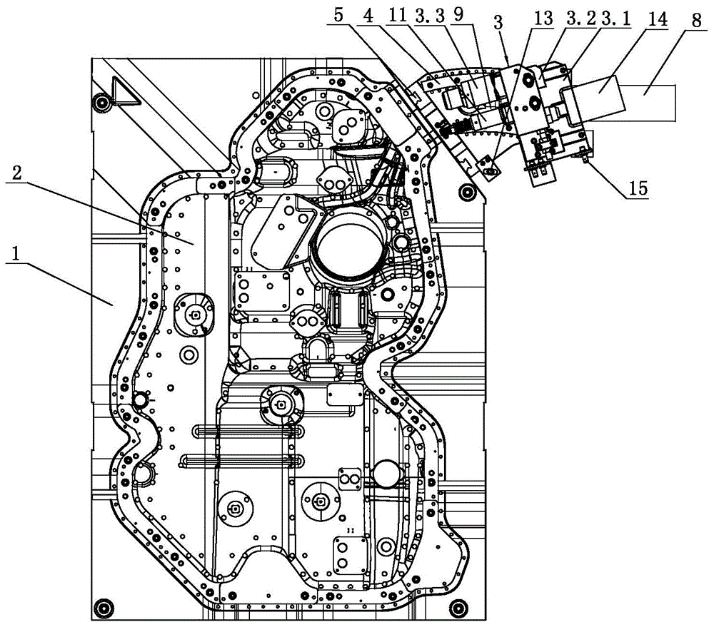 Oil tank mould