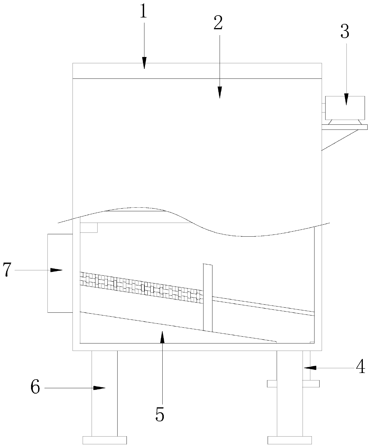 Household garbage incineration device