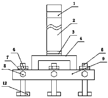 A mechanical anode steel claw structure for prebaked aluminum electrolytic cell