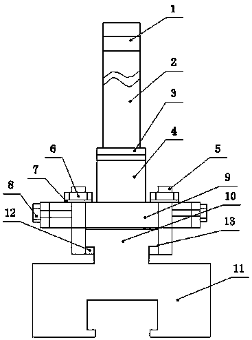 A mechanical anode steel claw structure for prebaked aluminum electrolytic cell