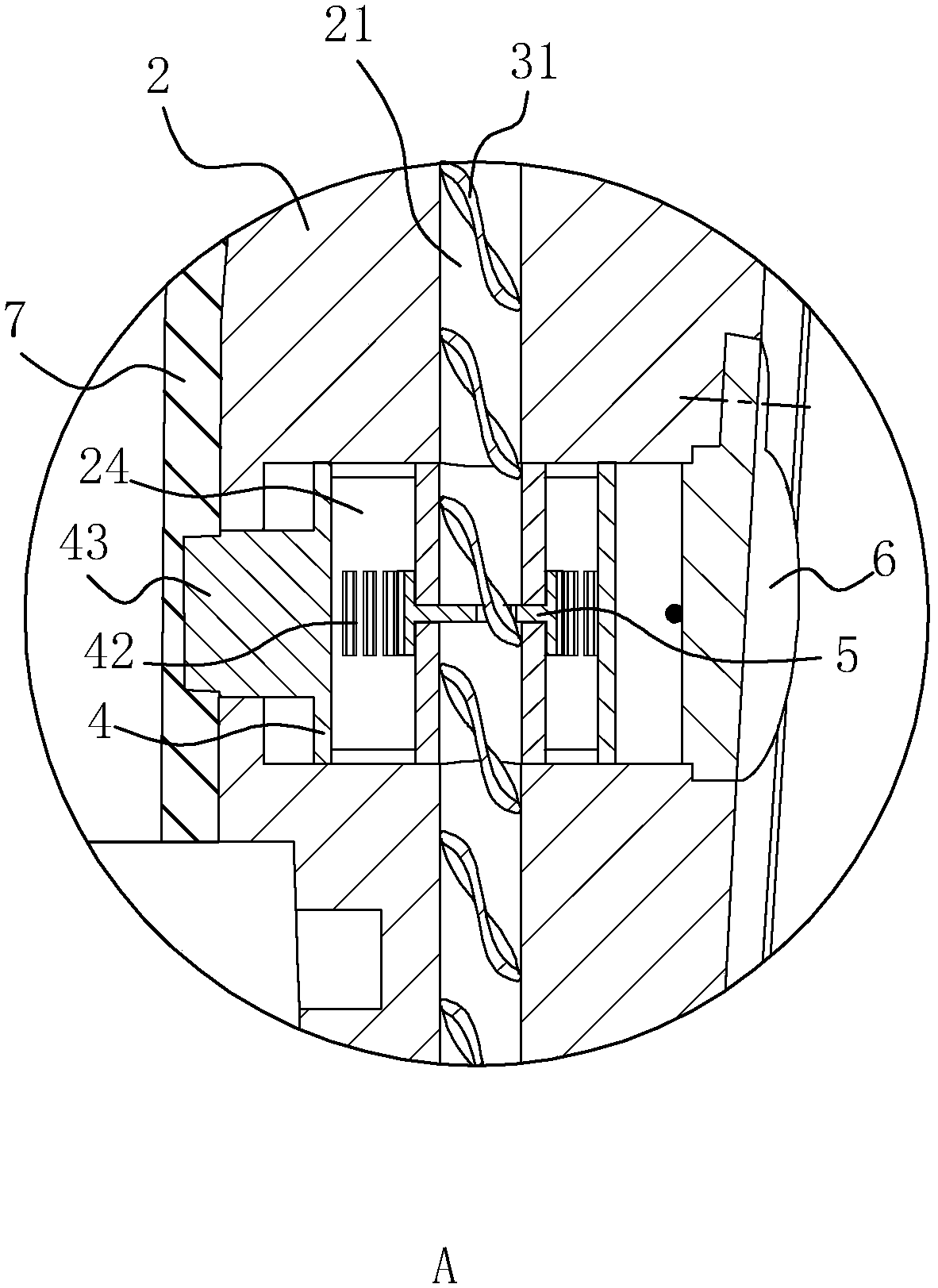 A kind of injection mold and its straight ejection mechanism