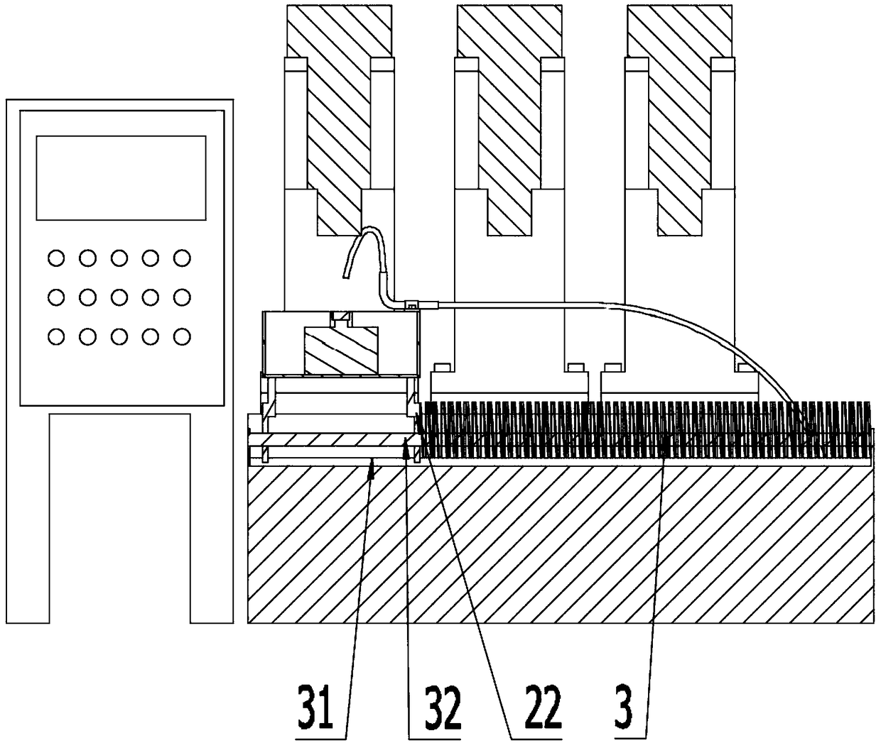 Drilling, chamfering and tapping integrated machine equipment for combination pliers