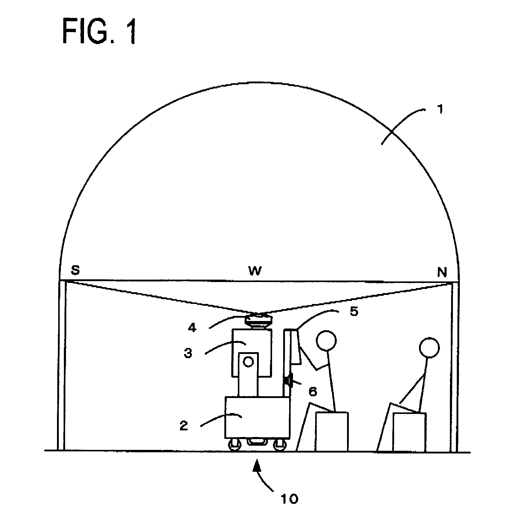 Digital planetarium picture-projecting apparatus