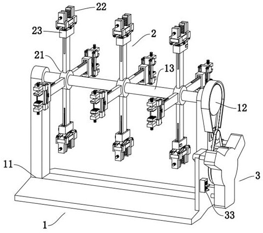 Separating and step-adjusting type multi-station size response clamping table for automobile parts