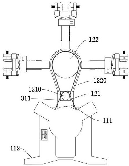 Separating and step-adjusting type multi-station size response clamping table for automobile parts