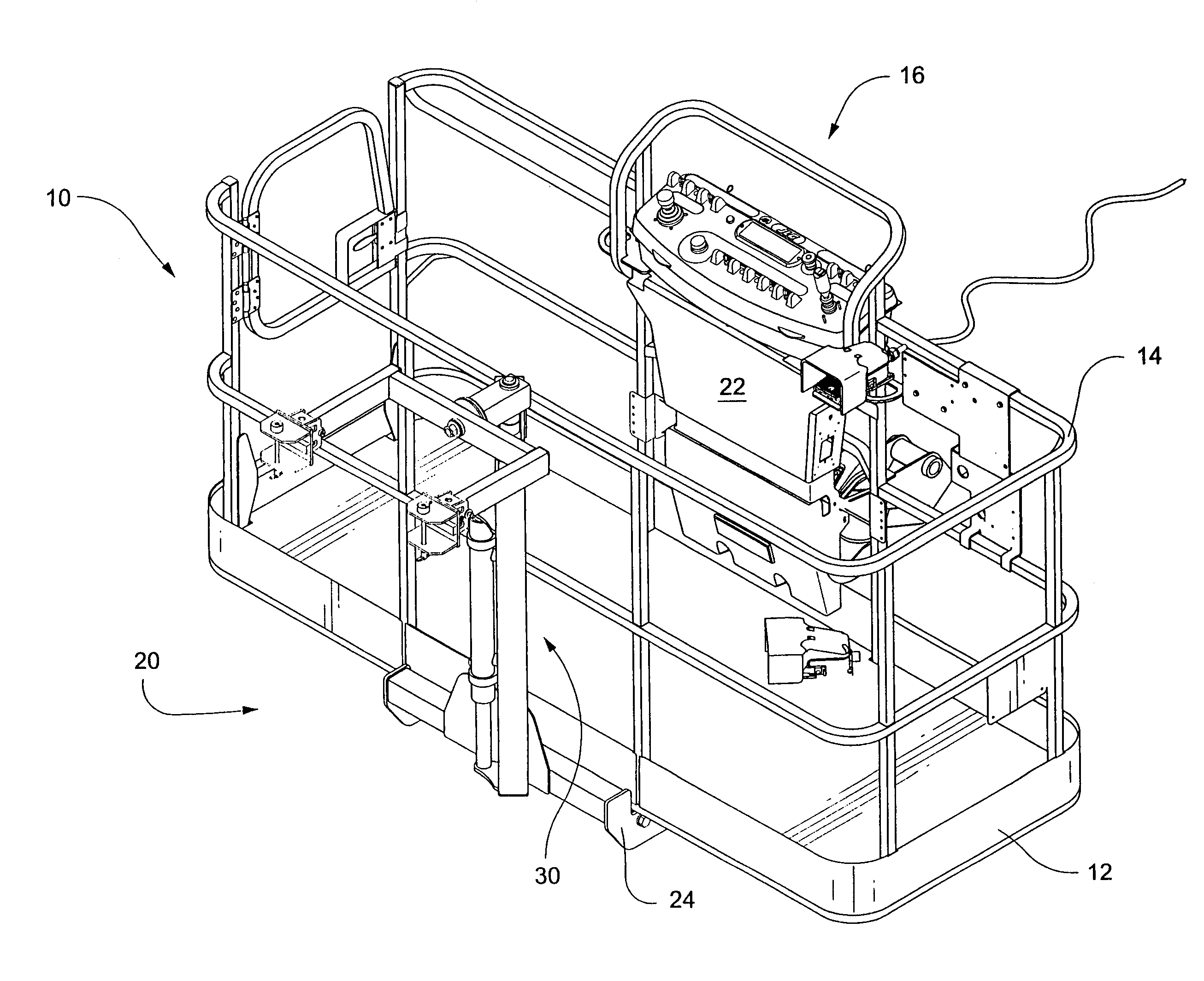 Saw accessory for aerial work platform