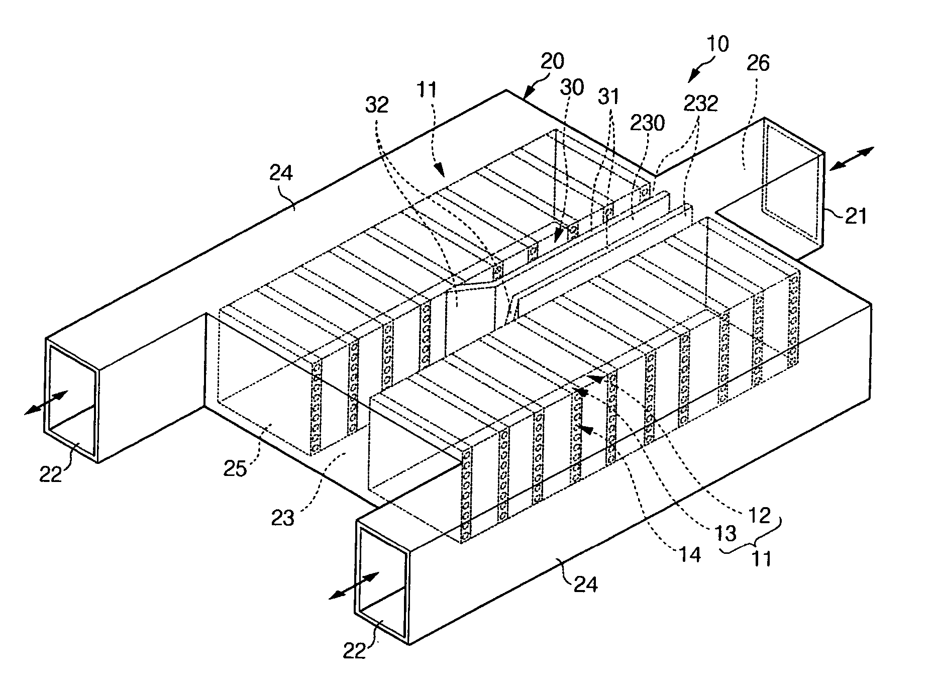 Battery module having improved cooling efficiency