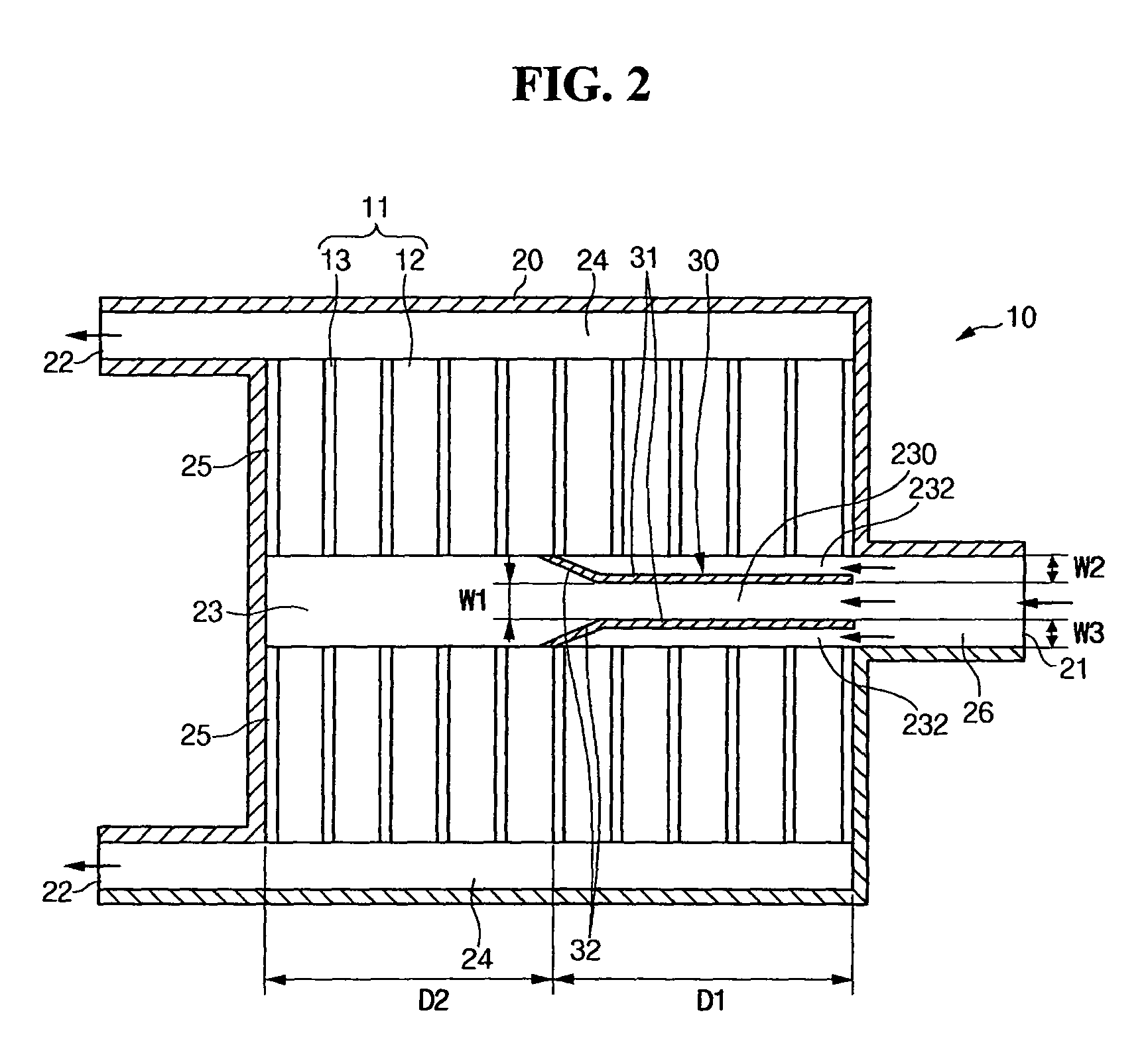 Battery module having improved cooling efficiency