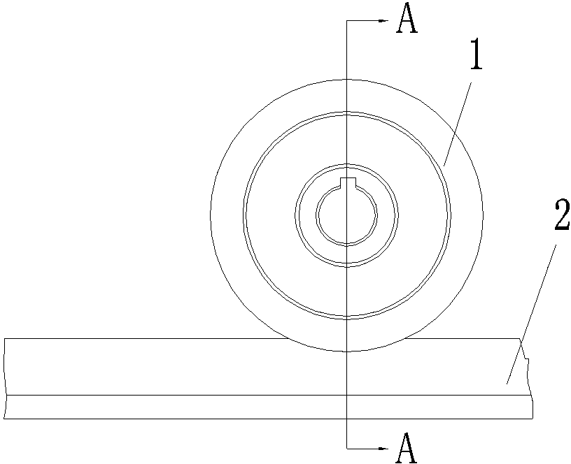 Track-type crane and running mechanism thereof