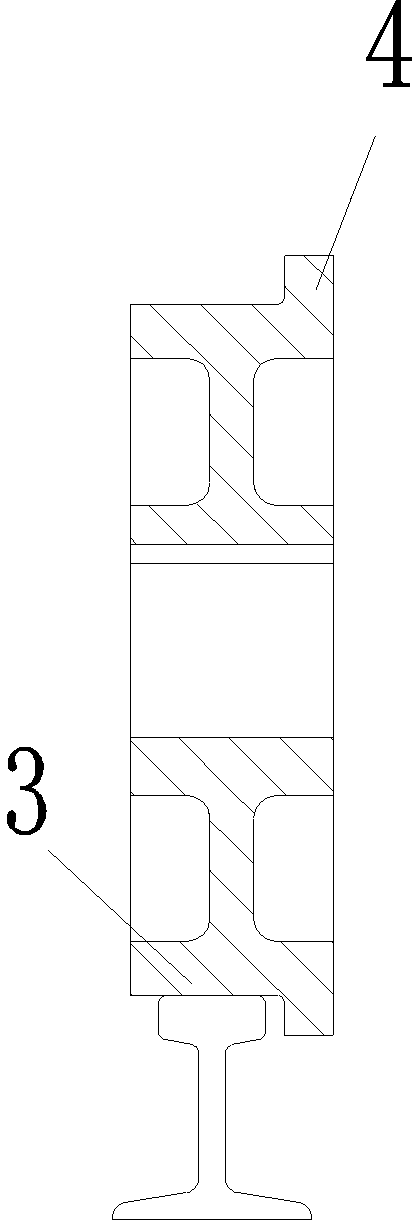 Track-type crane and running mechanism thereof