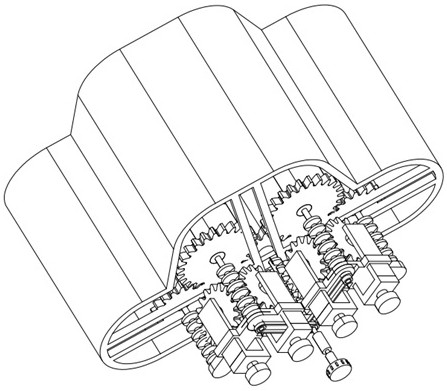 A transmission device capable of adjusting shaft center distance