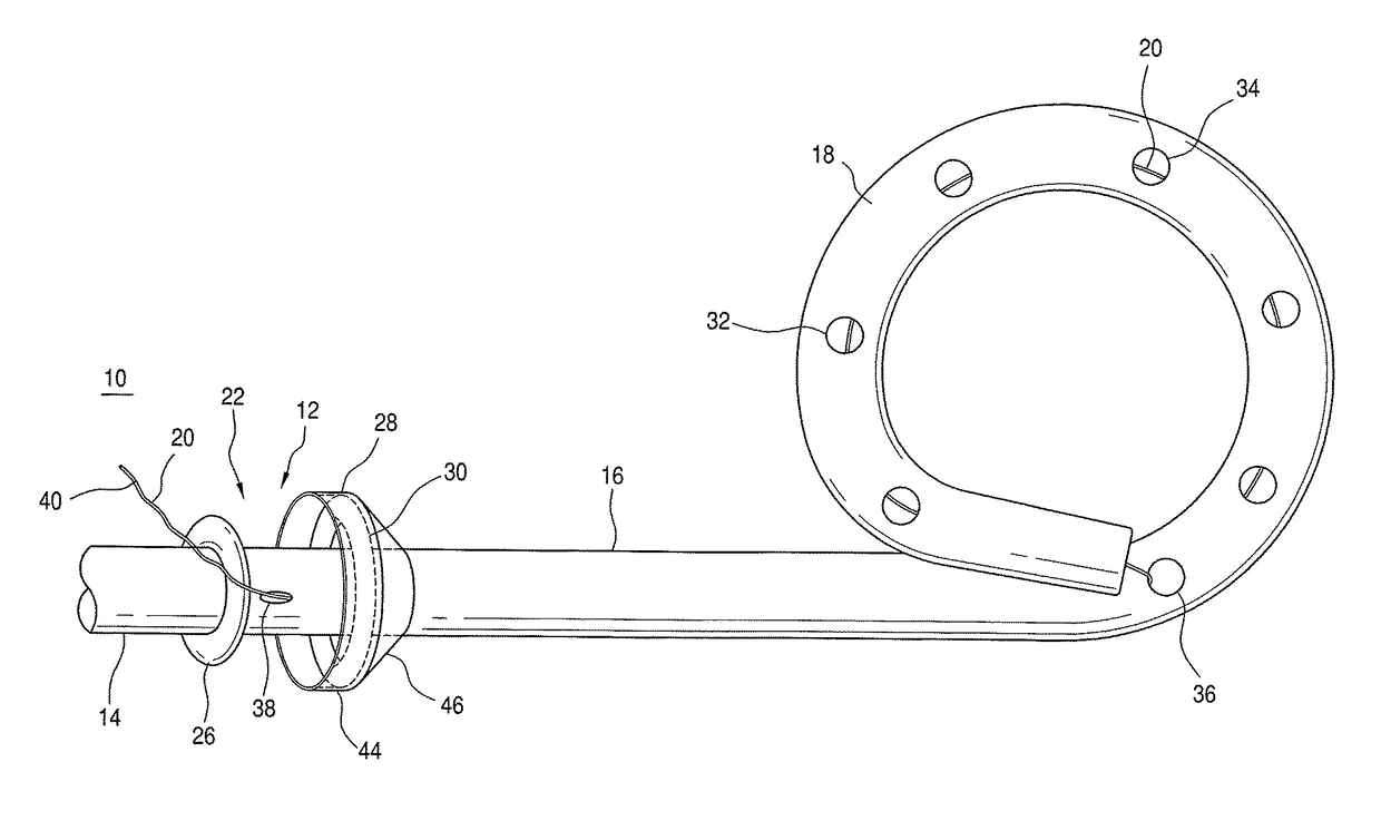 Locking assembly for a drainage catheter