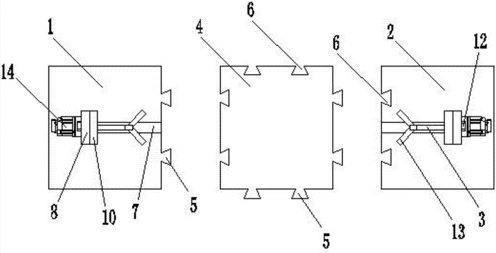 Adjustable automatic fastening splicing and inserting type clamp