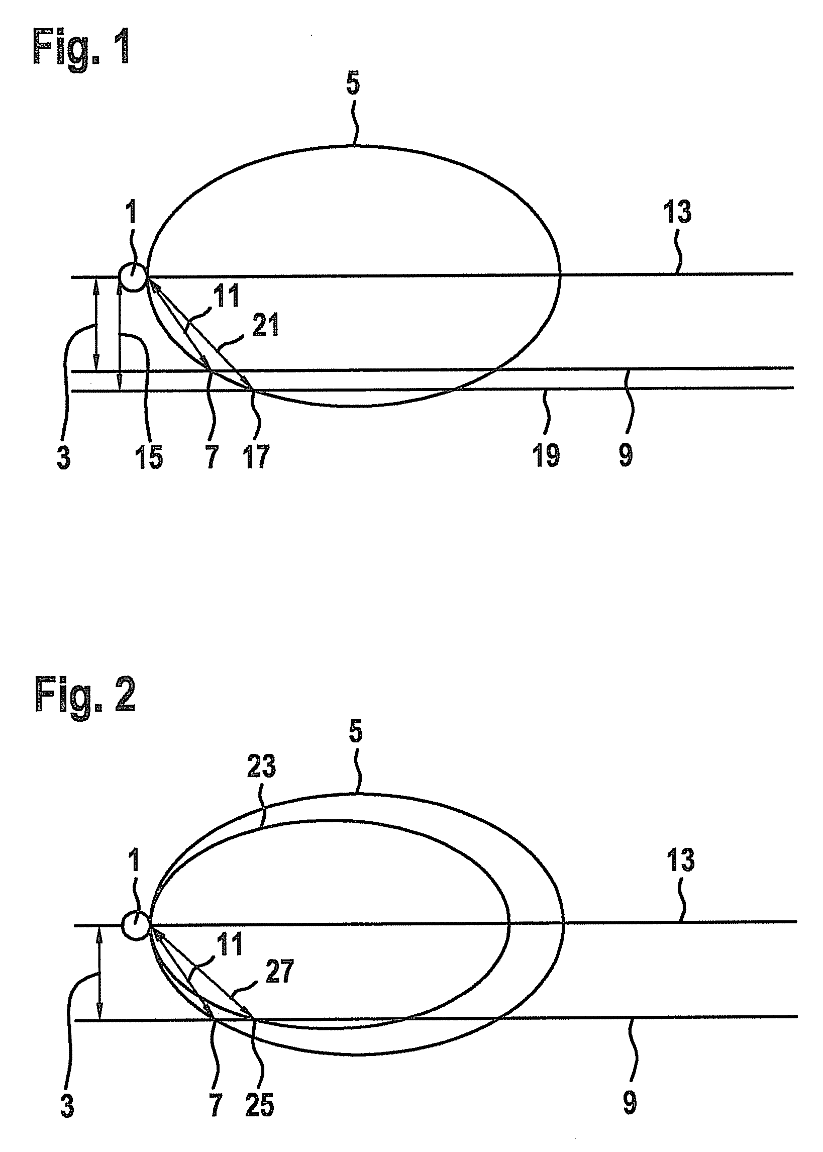 Method for adjusting the sensitivity of ultrasonic sensors