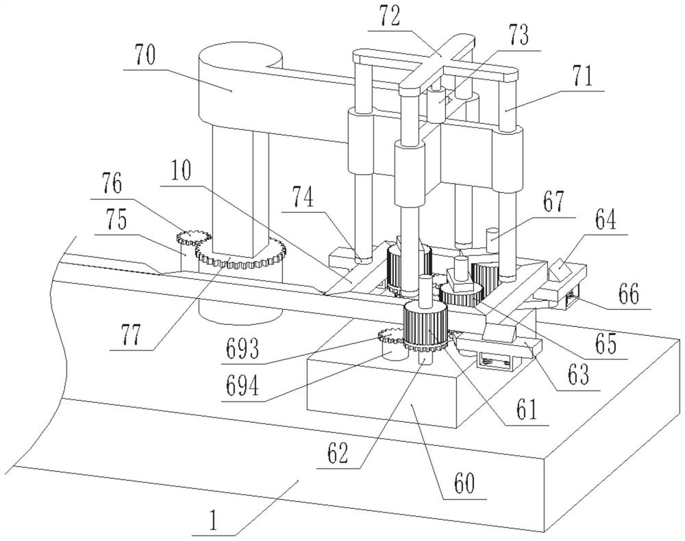 Bending and forming device for a rectangular frame