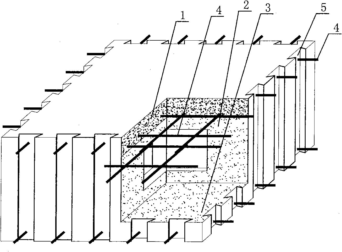 Prefabricated board unit for net rib board