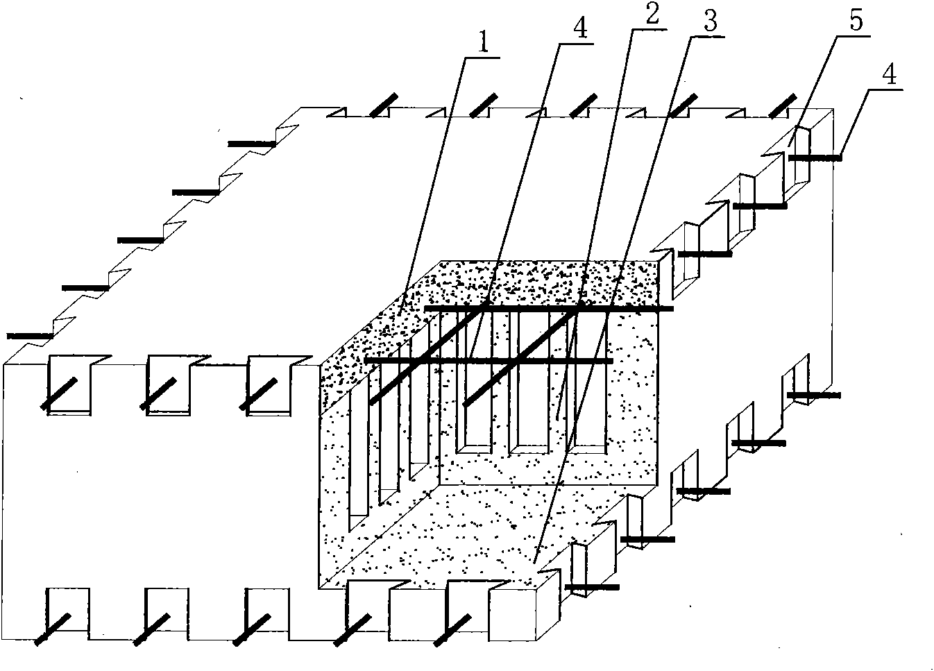 Prefabricated board unit for net rib board