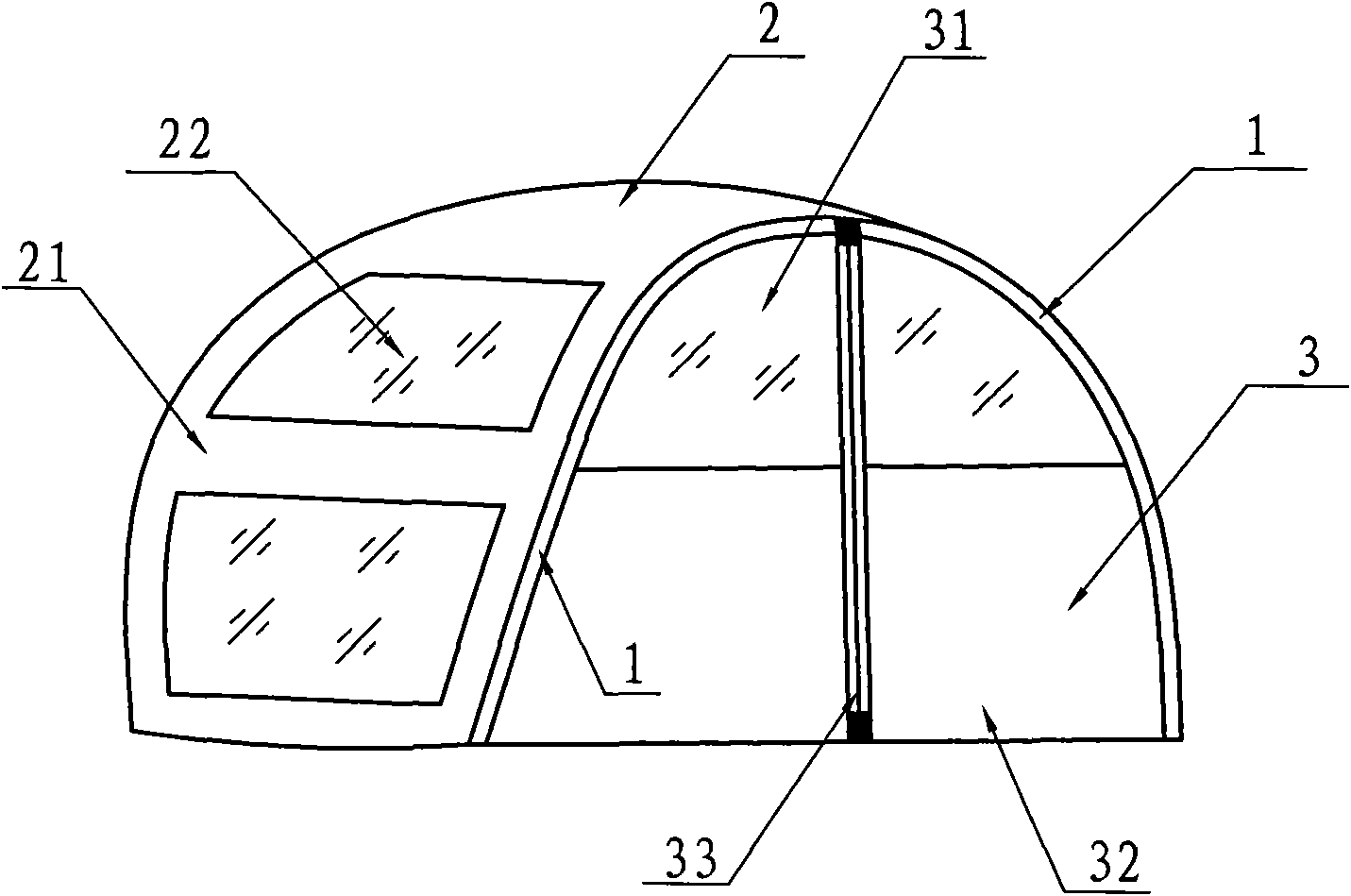 Rain-proof awning of electromobile