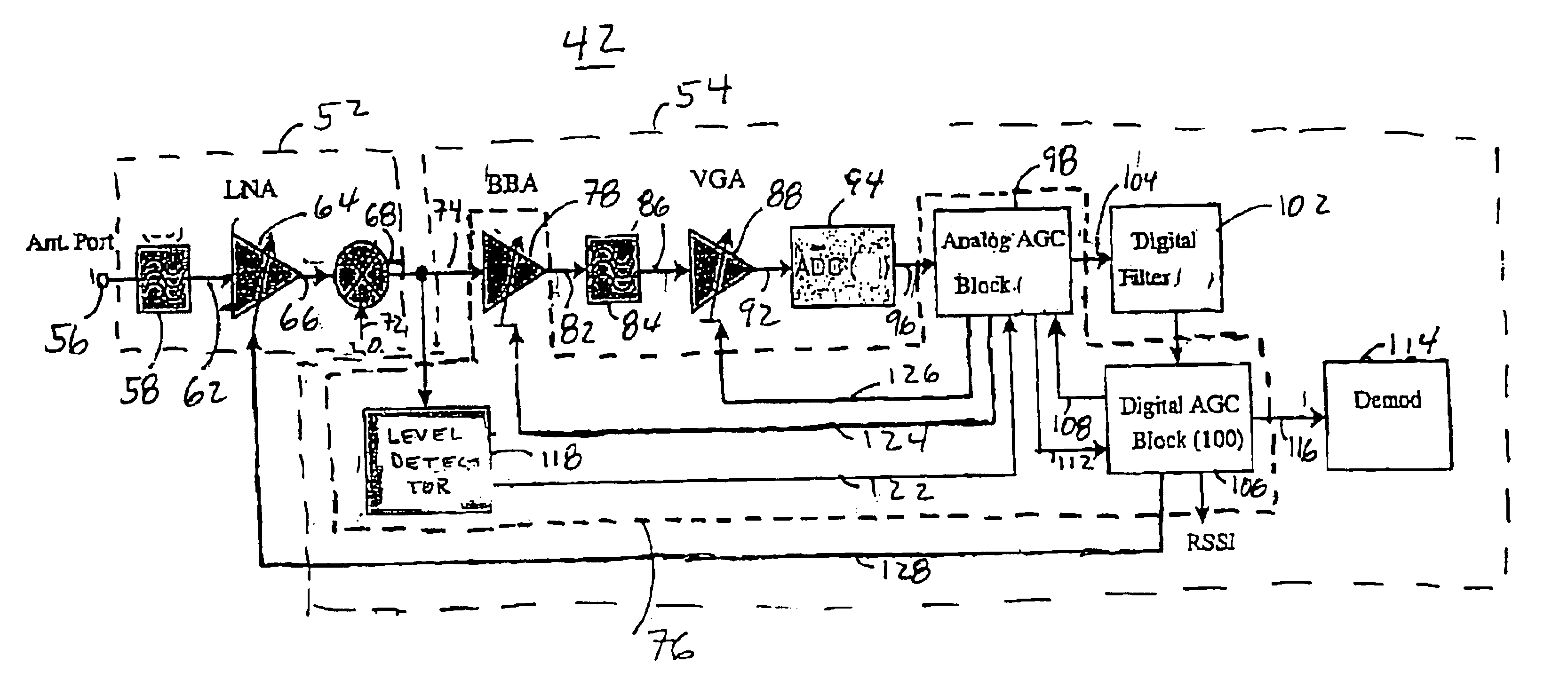 Apparatus, and an associated method, for increasing receiver sensitivity of a direct conversion receiver