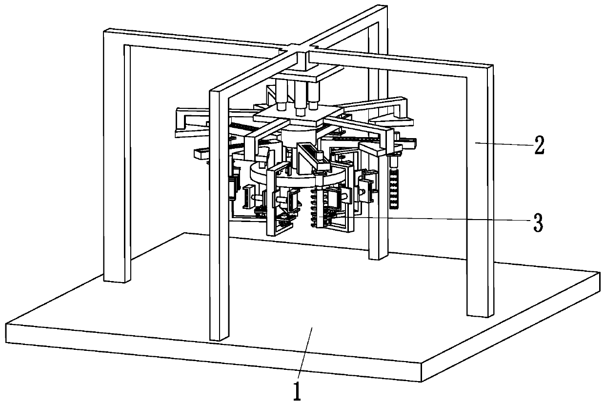 A new energy auto parts processing equipment