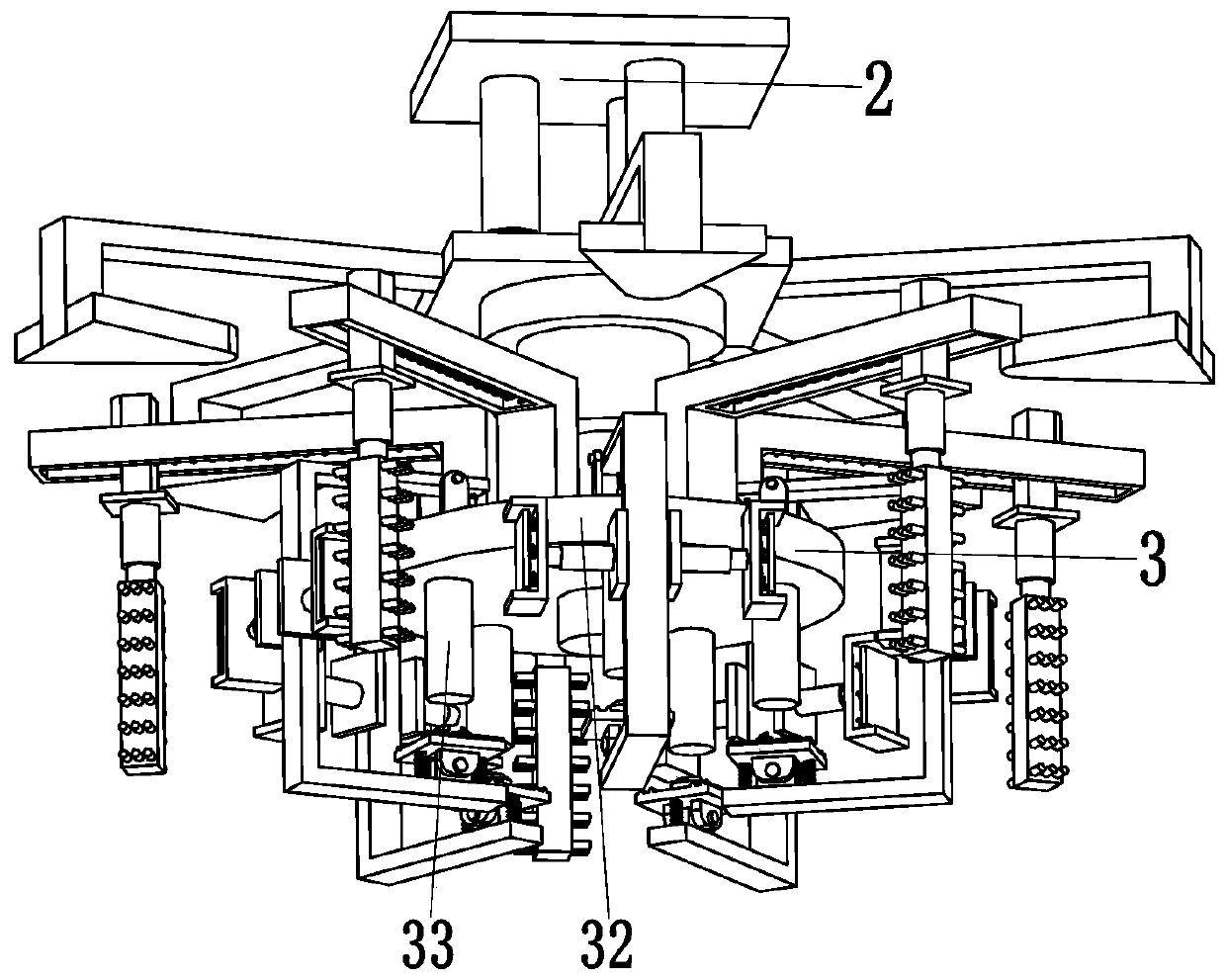 A new energy auto parts processing equipment