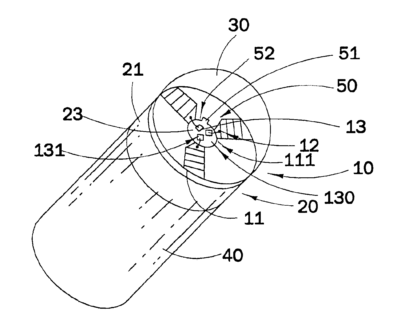 High intensity light source arrangement