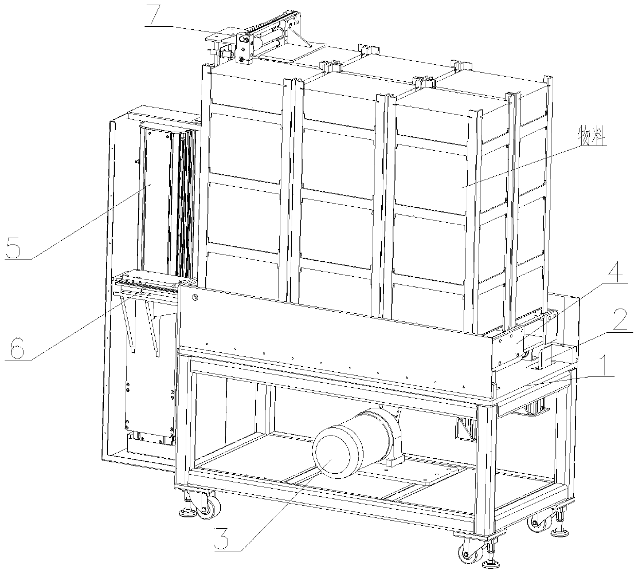 Cementing automatic feeding device